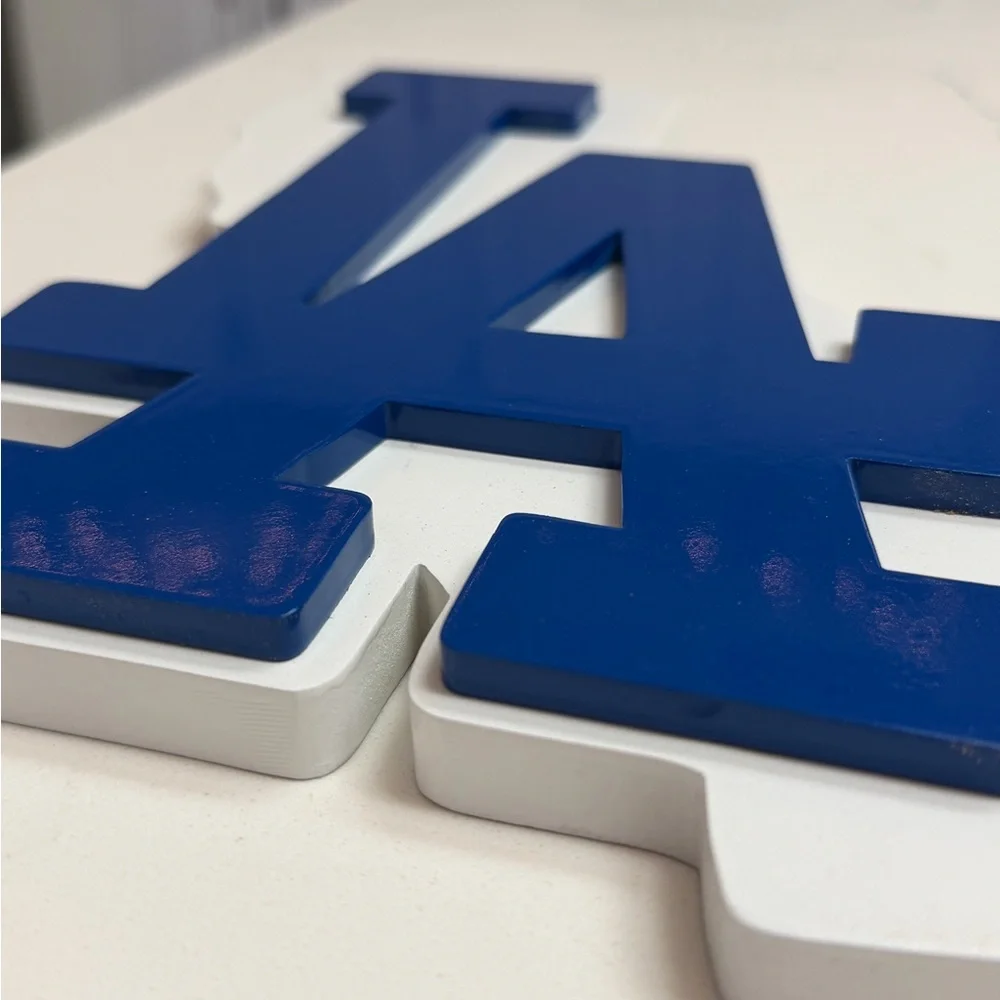 CUSTOM MADE 3D LAYER LOS ANGELES DODGERS WOOD SIGN